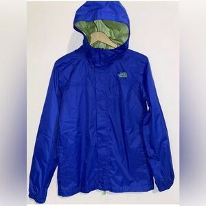 The North Face Boys Blue Windbreaker Jacket  Hooded Lightweight- Boys Size 18/20